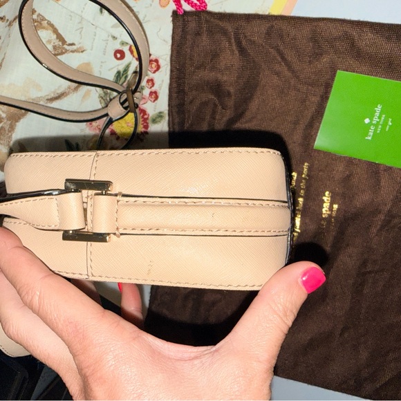 Kate Spade Newbury Lane Cammie crossbody nude purse Saffiano leather dust bag - Picture 6 of 16